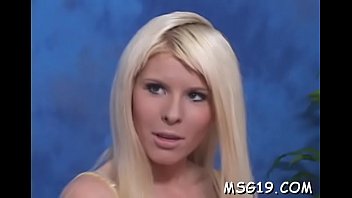 Cute masseuse shows off body