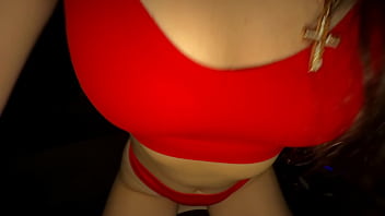 Fucking my sexy driver in public in the car