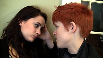 Ginger butch georgia jones fingers and fucks lily cade with thick strap on