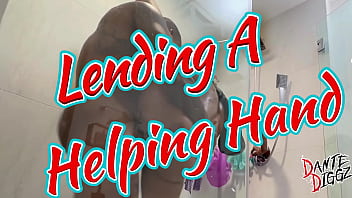 Bubble butt ebony baddie mystikal menace gets railed and rides a bbc in the shower