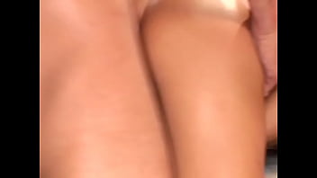 Horny blond slut enjoys her tight pussy fucked by a huge pole