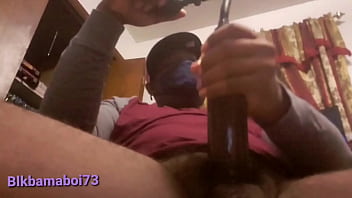 Huge bbc pumped before massive cum shot