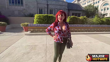 Stunning redhead milf sexy vanessa gets anal pounded by rome major