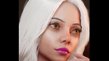 Кастинг соседки шикарной модели с белыми волосами