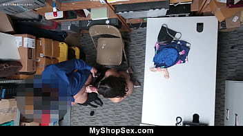 Officer fucks the suspect to ensure she never steals again myshopsex