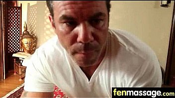 Deepthroat blowjob from big tits massage girl 8