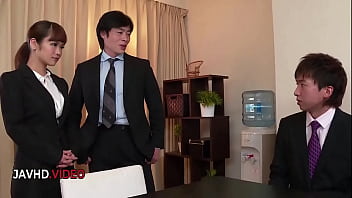 Seductive japanese office encounter anju akane's passionate threesome Seductive japanese office encounter anju akane's passionate threesome
