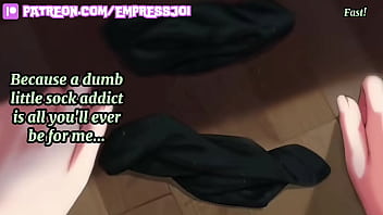 Ultimate loser joi sniff socks and eat your cum cei