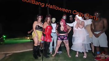 There is nothing like having a freaky orgy during halloween and that is just what we out the party turned orgy o