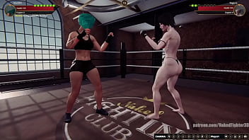 Marilith vs kagura nf3d female mma combat ring battle