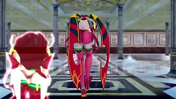 ゼノブレイド2 ホムラ ヒカリ ニア セックス 中出し