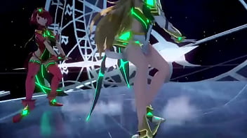 ゼノブレイド2 ホムラ ヒカリ ニア セックス 中出し