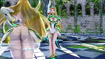 ゼノブレイド2 ホムラ ヒカリ ニア セックス 中出し