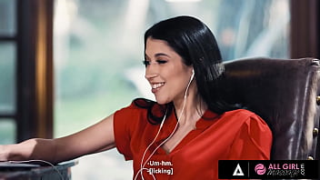 Cute lesbians take turns eating each other's pussy