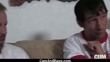 Black chick gets gangbanged by a group of white guys 10