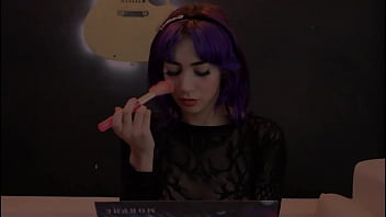 Rough throat face up letting a lot of saliva fall on the face