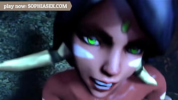 Cute characters gets a nice strong pounding