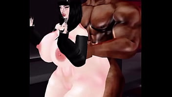 Mi perrita blanca le encanta la verga negra