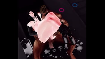 Mi perrita blanca le encanta la verga negra