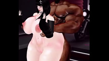 Mi perrita blanca le encanta la verga negra