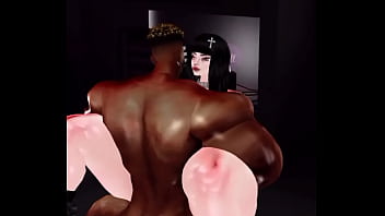 Mi perrita blanca le encanta la verga negra