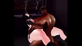 Mi perrita blanca le encanta la verga negra