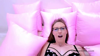 Captivating brunette model seduced by the producer