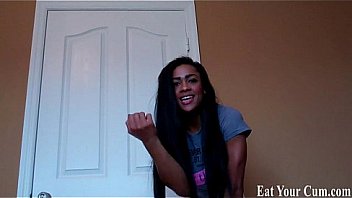 Lick up your own cum after your orgasm cei