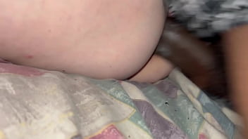 Snuck in and caught her bent over – bubble butt begged for more