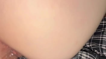 Snuck in and caught her bent over – bubble butt begged for more