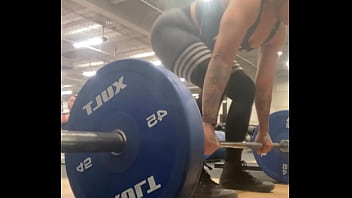 Muscle mommy working out her back Muscle mommy working out her back