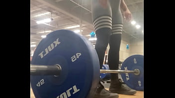 Muscle mommy working out her back Muscle mommy working out her back