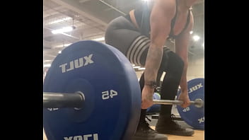 Muscle mommy working out her back Muscle mommy working out her back