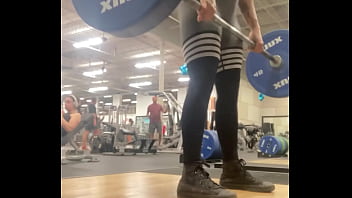 Muscle mommy working out her back Muscle mommy working out her back