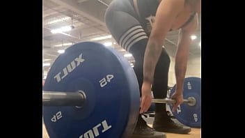 Muscle mommy working out her back Muscle mommy working out her back