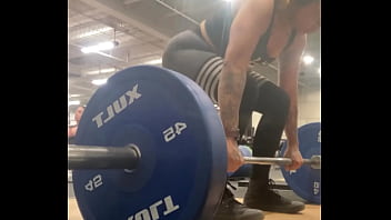 Muscle mommy working out her back Muscle mommy working out her back