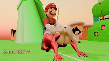 Mario bros 3d animation blender