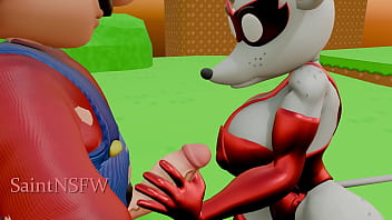 Mario bros 3d animation blender