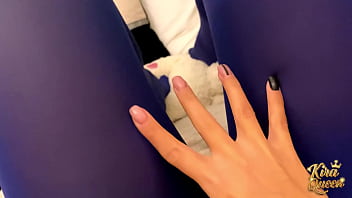 Kira queen teases feet as dildo stretches her tight asshole