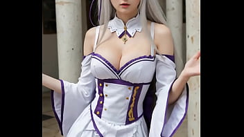 Emmilia re zero cosplay realista ia Emmilia re zero cosplay realista ia