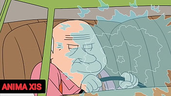 Idoso lavou carro e ganhou gozada de velha