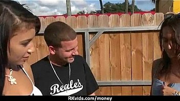 Slutty amateur babe is paid cash from some crazy public sex 5