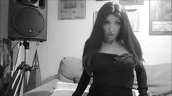 Morticia addams without her long black dress