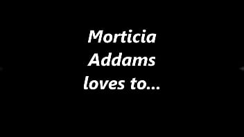Morticia addams without her long black dress Morticia addams without her long black dress