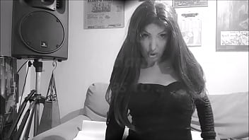 Morticia addams without her long black dress