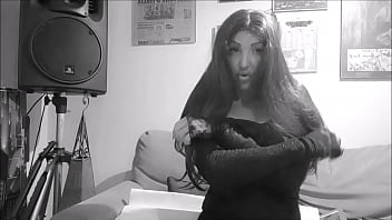 Morticia addams without her long black dress