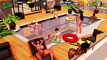 Max's life temporada 4 cap 233 sexo en la piscina con mis hermanastras