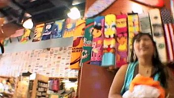 Kynaa flashes in public and fucked for money