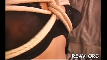 Bound wench gets spanked hard