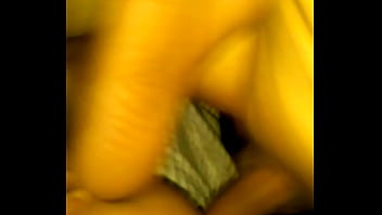 Hitting it behind her flexable legs